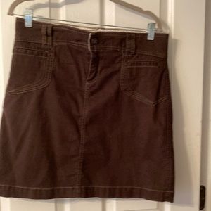 Cotton brown skirt size 8